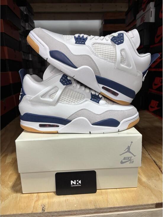 Nike Air Jordan 4 Retro SB Navy DR5415-100 Men Size 9M main image 4